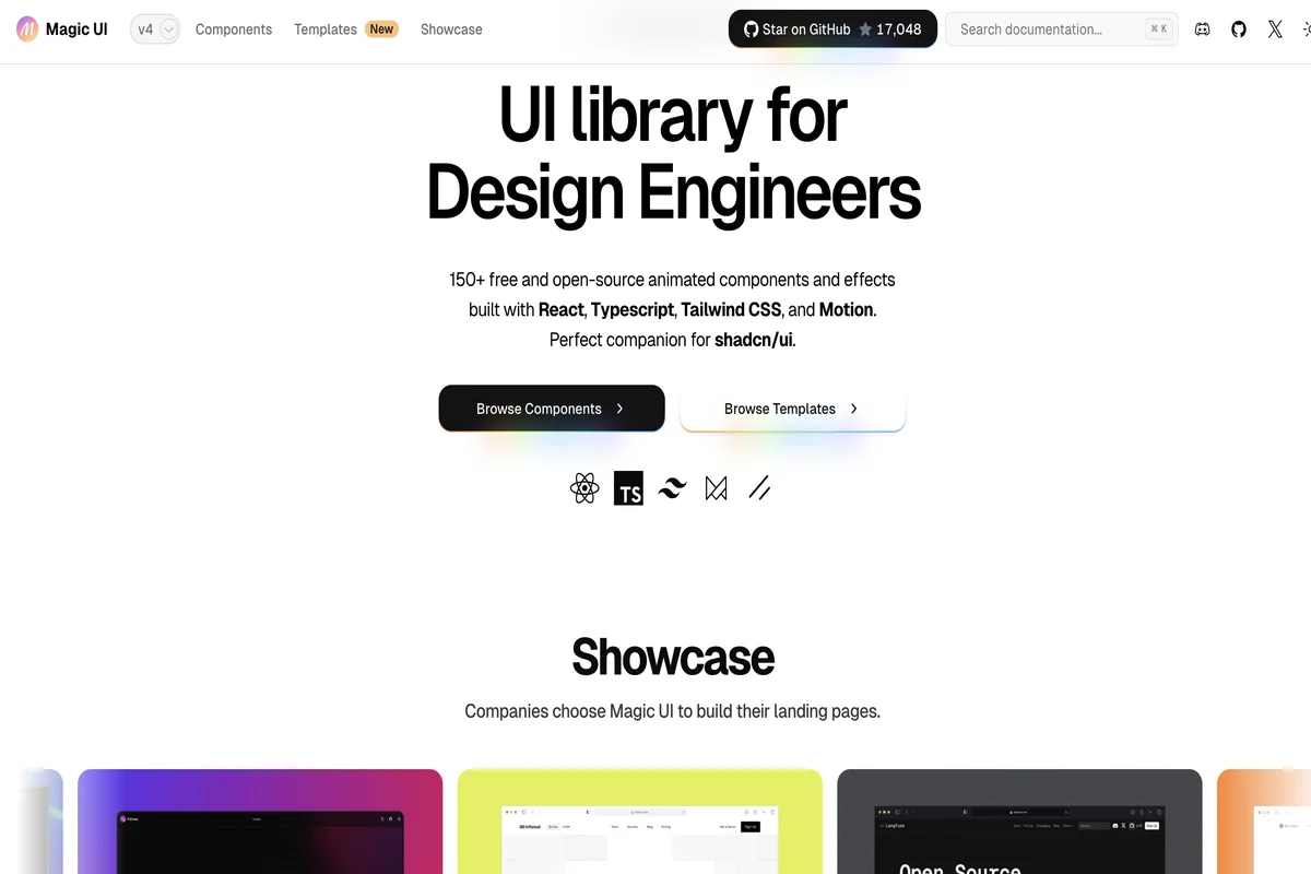 Magic UI screenshot