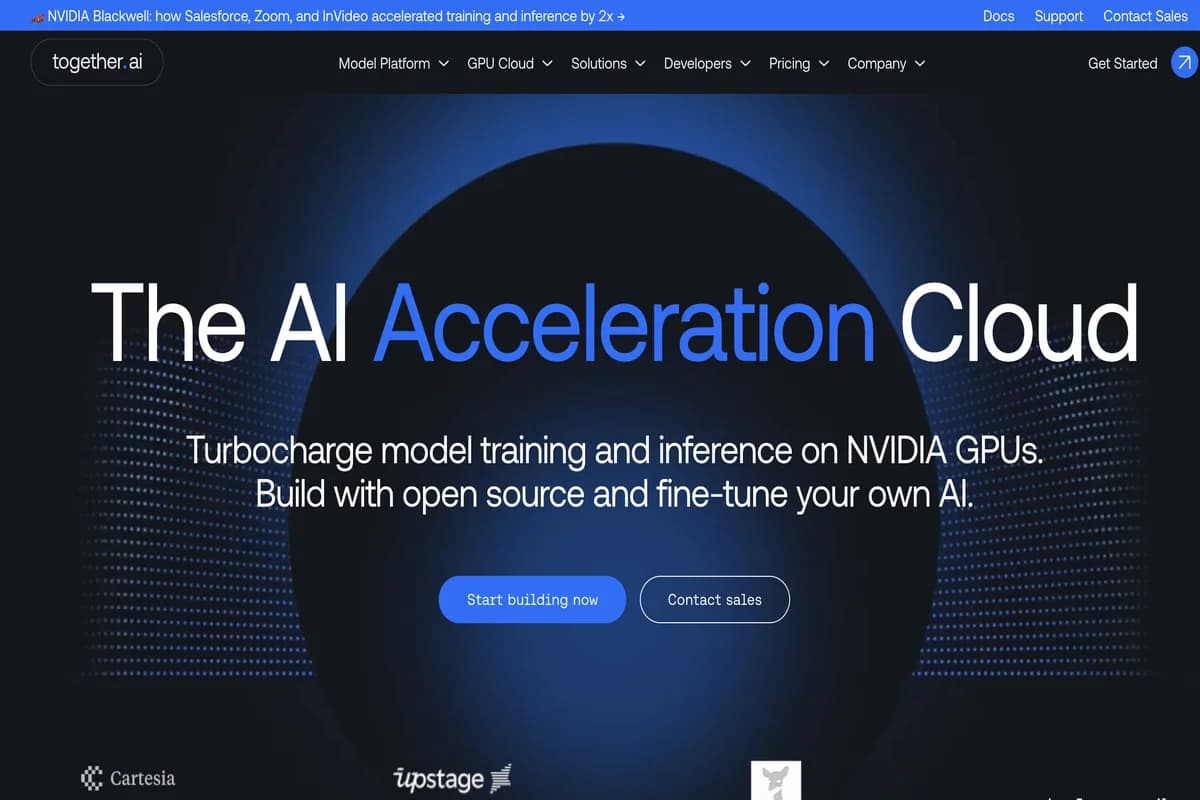 Together AI screenshot