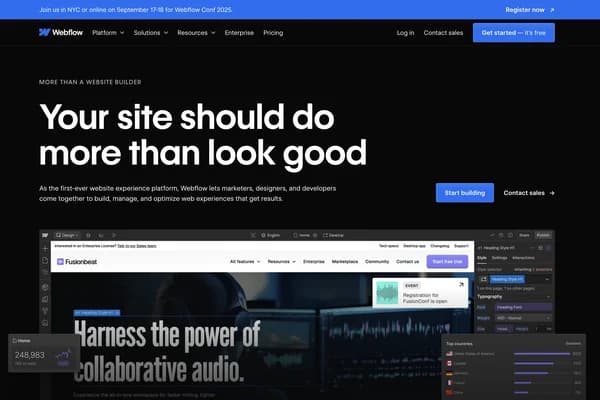 Webflow screenshot